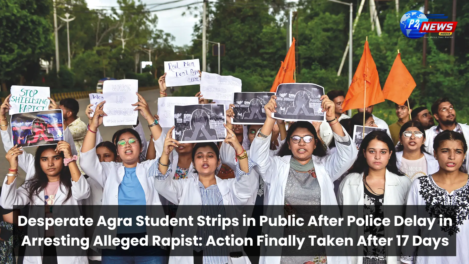 Desperate Agra Student Strips in Public After Police Delay in Arresting Alleged Rapist: Action Finally Taken After 17 Days